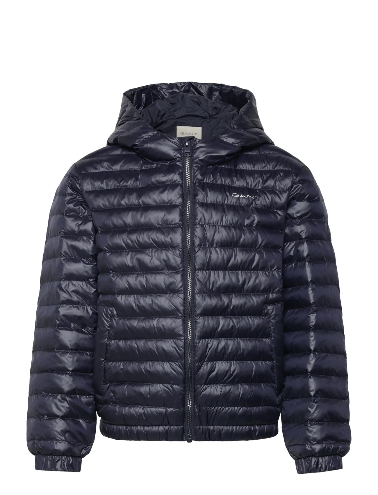 GANT Shiny Light Padded Jacket, 170, Navy, Jakker Og Frakker > Puffer Og Vatterede, Børn