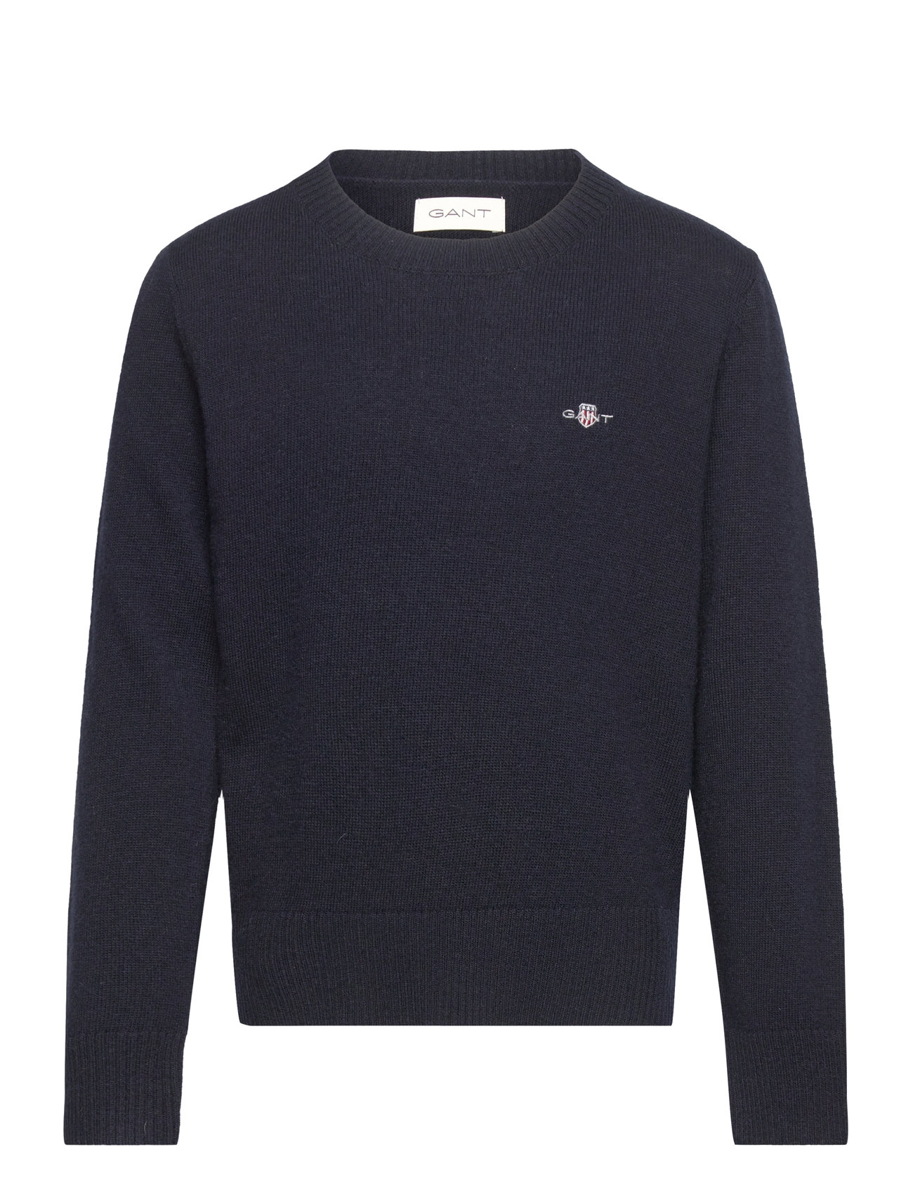 Shield Lambswool C-Neck Navy GANT