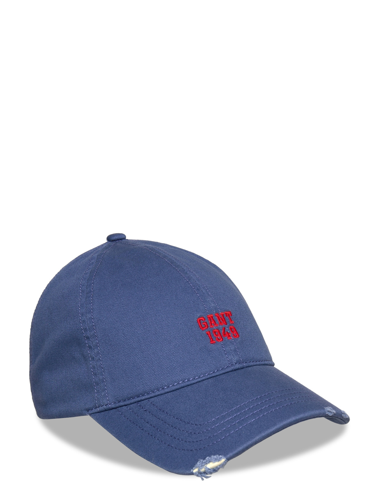 GANT Graphic Distressed Cap, One Size, Blue, Hovedbeklædning > Kasketter, Herre