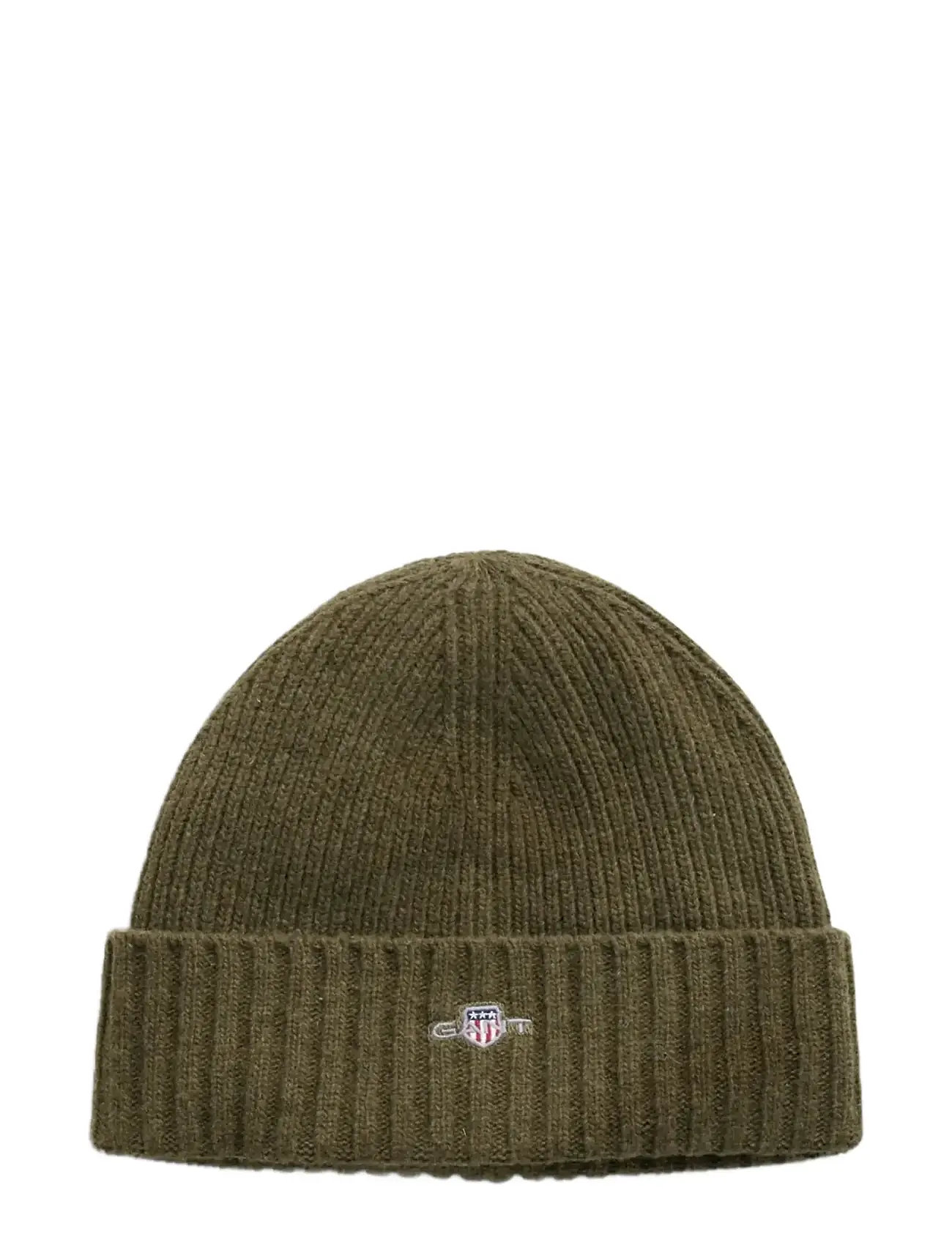 Unisex. Shield Wool Beanie Green GANT