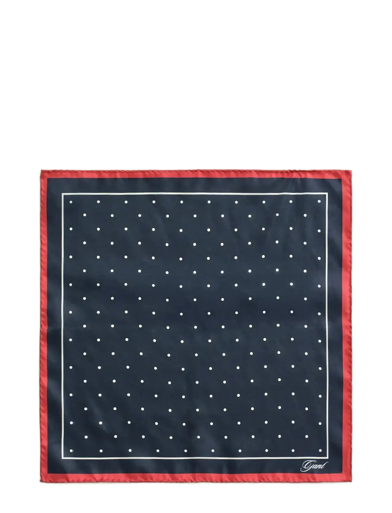 GANT Dot Print Pocket Square, One Size, Navy, Tilbehør > Lommeklude, Herre