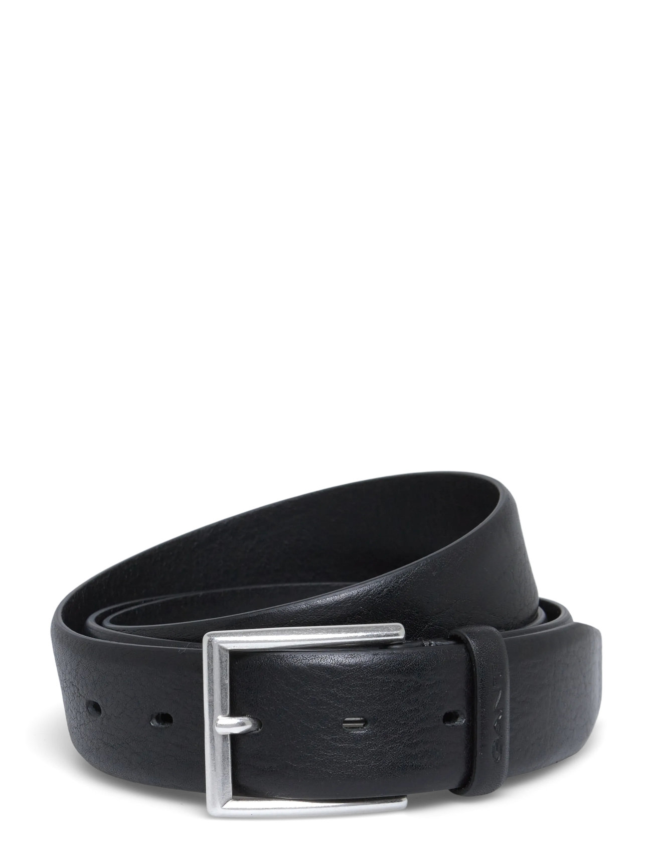 GANT Klassisch Leder Gürtel Schwarz - 80 - Herren