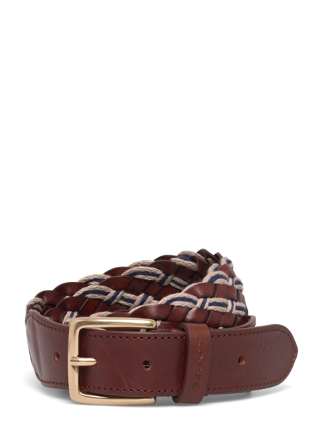 GANT Multicolor Braid Belt, 105, Brown, Bælter > Flettet Bælte, Herre