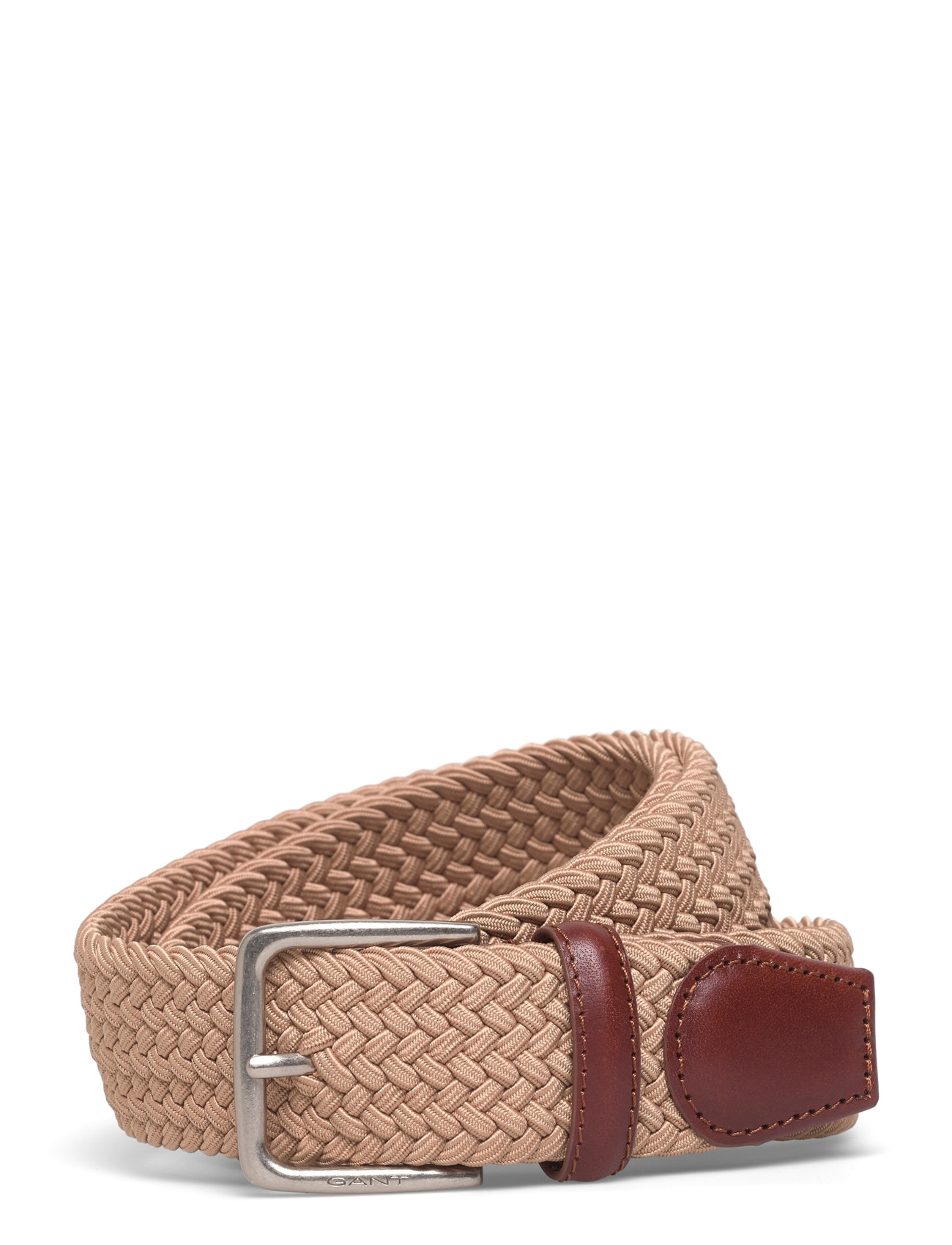 GANT Elastic Braided Belt, 90, Beige, Bælter > Flettet Bælte, Herre