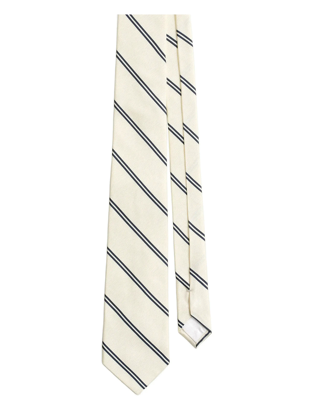 GANT Striped Tie, One Size, Cream, Tilbehør > Slips, Herre