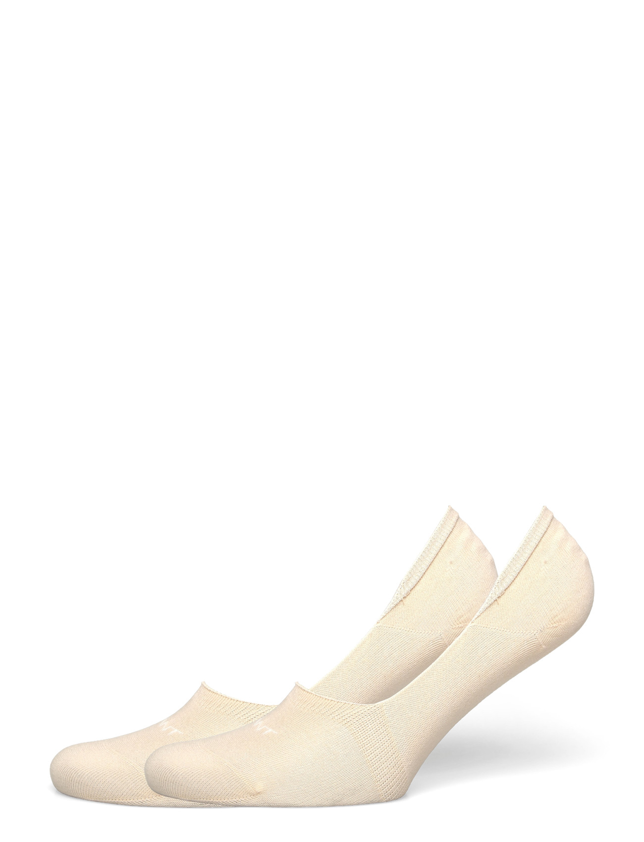 GANT Invisible Socks 2-Pack, 40-42, Cream, Sokker > Ankelstrømper, Herre