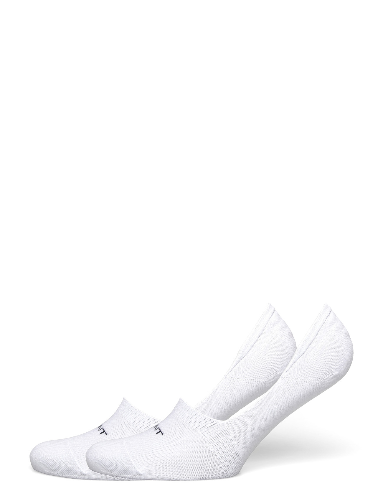 GANT Invisible Socks 2-Pack, 40-42, White, Sokker > Ankelstrømper, Herre