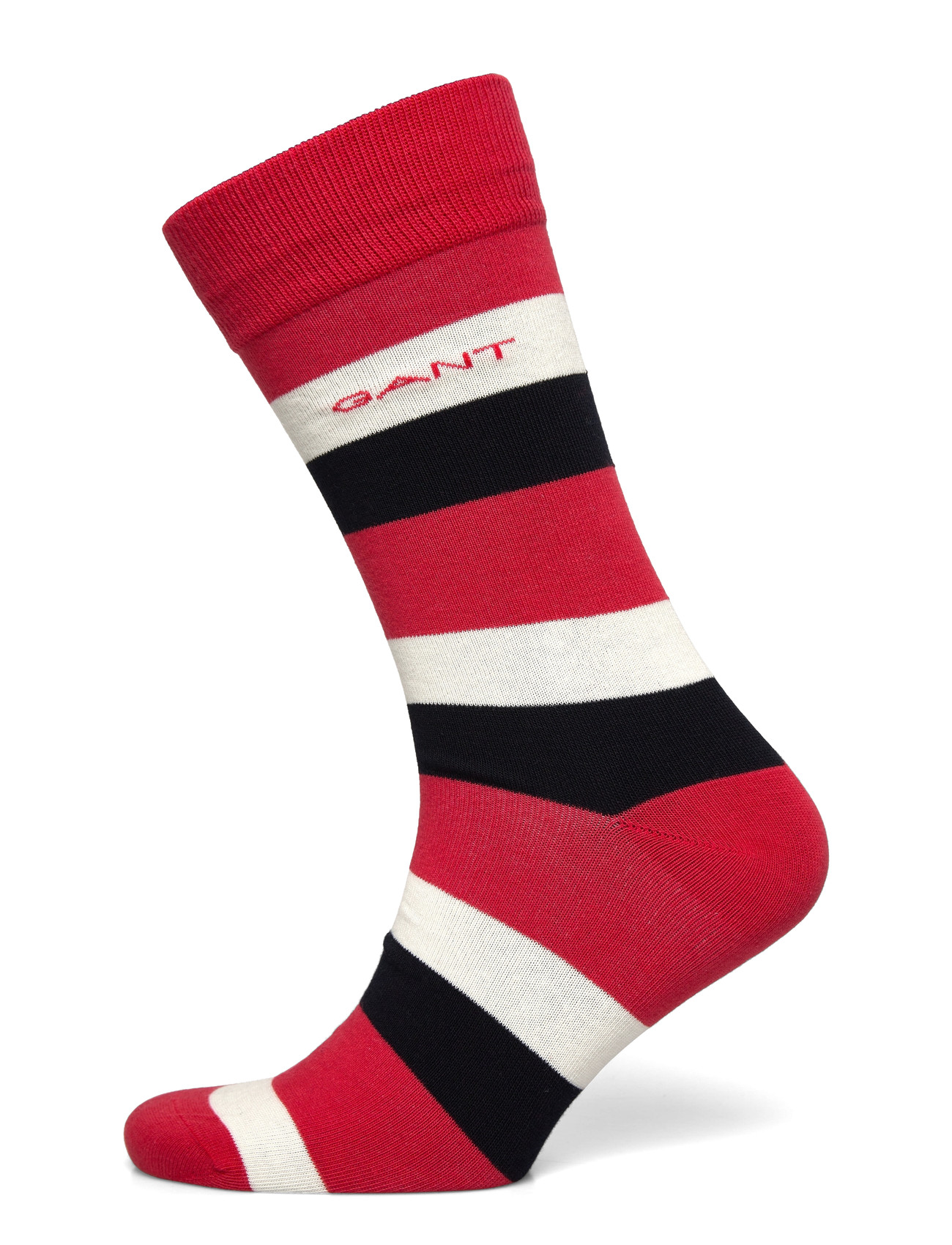 GANT Rugger Striped Socks, 43-45, Red, Sokker > Almindelige Sokker, Herre