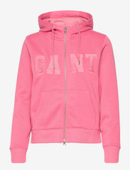 GANT - D2. GANT LOGO ZIP HOODIE - hoodies - blush pink - 0