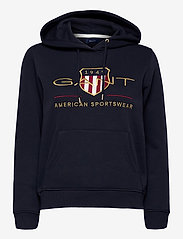 ARCHIVE SHIELD SWEAT HOODIE - EVENING BLUE