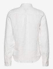 GANT - D2. REG LINEN CHAMBRAY SHIRT - long-sleeved shirts - white - 1
