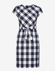 fitted gingham dress