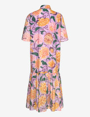 GANT - D2. DAHLIA PRINT COTTON SILK DRESS - summer dresses - crocus purple - 1