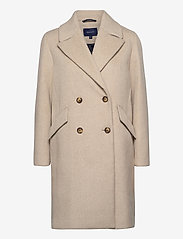 oversized wool blend coat