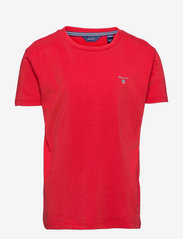 GANT - THE ORIGINAL SS T-SHIRT - t-shirt uni à manches courtes - bright red - 0