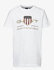 GANT - ARCHIVE SHIELD SS T-SHIRT - pattern short-sleeved t-shirt - white - 0