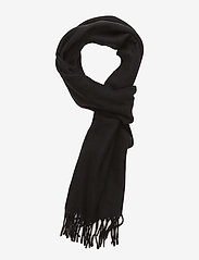 SOLID LAMBSWOOL SCARF - BLACK