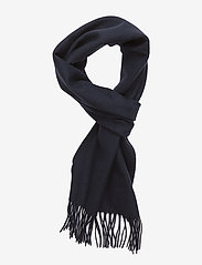 SOLID LAMBSWOOL SCARF - NAVY