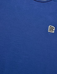 GANT - D2, TIGER BADGE SS T-SHIRT - basic t-shirts - college blue - 2