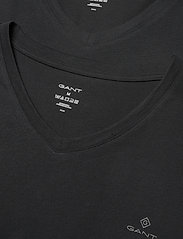 GANT - V-NECK T-SHIRT 2-PACK - basic t-shirts - black - 3