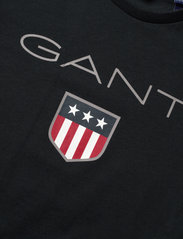 GANT - GANT SHIELD SS T-SHIRT - pattern short-sleeved t-shirt - black - 2