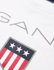 GANT - GANT SHIELD SS T-SHIRT - pattern short-sleeved t-shirt - white - 2