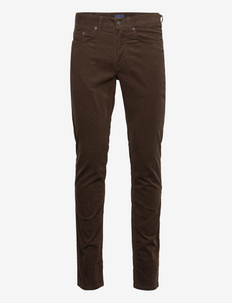 D1. HAYES CORD JEANS - slim jeans - rich brown