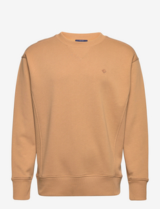 D1. ICON G ESSENTIAL C-NECK SWEAT - clothing - toffee beige