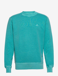 D2. SUNFADED C-NECK SWEAT - sweatshirts - aqua green