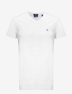 ORIGINAL SLIM V-NECK T-SHIRT - v-aukkoiset t-paidat - white