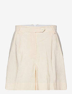 D2. STRETCH LINEN SHORTS - chino shorts - cream