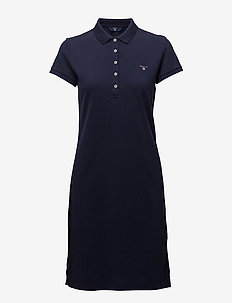 ORIGINAL PIQUE SS DRESS - t-shirt dresses - evening blue