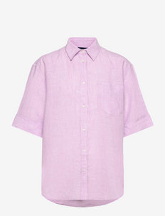 D2.  REL SS LINEN CHAMBRAY SHIRT - short-sleeved shirts - crocus purple