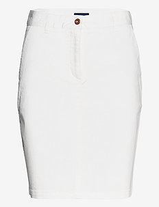 SLIM CLASSIC CHINO SKIRT - pencil skirts - eggshell