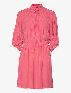 D1. V-NECK DRESS - short dresses - blush pink
