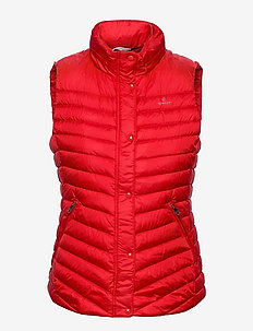 LIGHT DOWN GILET - down- & padded jackets - bright red