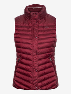 LIGHT DOWN GILET - down- & padded jackets - cabernet red