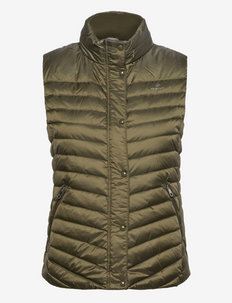LIGHT DOWN GILET - down- & padded jackets - racing green