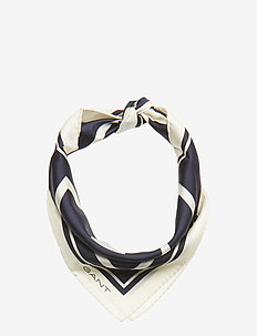 O1. G SILK SCARF - MARINE