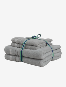 PREMIUM 4p 50x70 70x140 - bath towels - heather grey