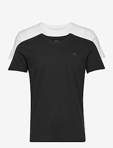 C-NECK T-SHIRT 2-PACK - t-paidat monipakkauksessa - black / white