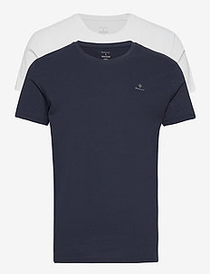 C-NECK T-SHIRT 2-PACK - t-shirts im multipack - navy / white