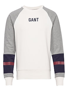 GANT Kläder | Herr | Vi har de nya kollektionerna | O1. Pique Textured Crew (Eggshell) (749.50 kr) Gant