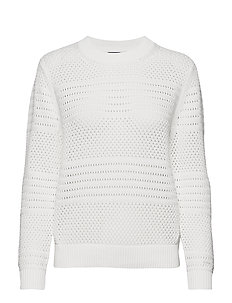 GANT Stickat | Vi har alla nyheterna | O1. Pique Textured Crew (Eggshell) (749.50 kr) Gant