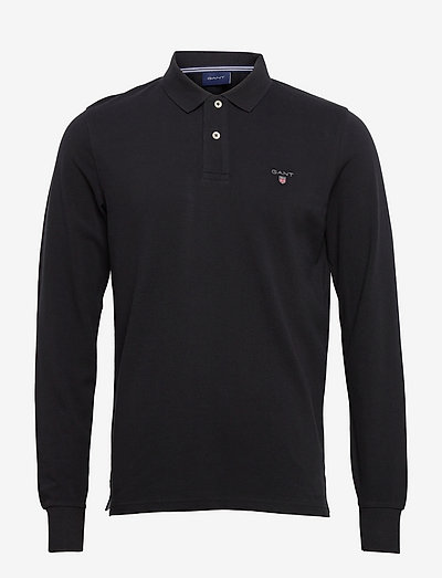 GANT Solid Pique Ls Rugger (Black), (62 