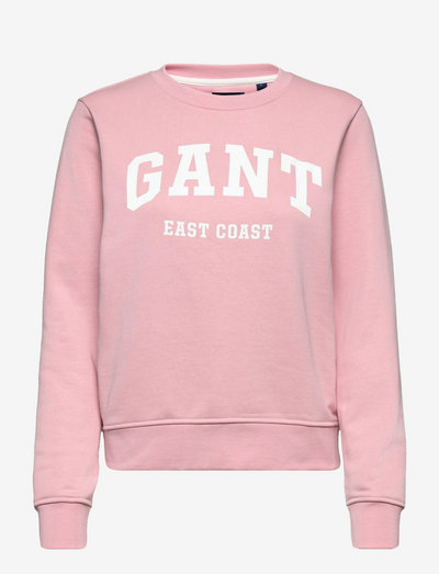 MD. GANT C-NECK SWEAT - džemperiai - preppy pink