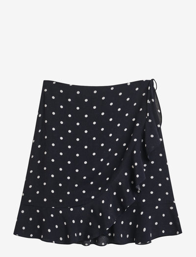 DOT PRINT FRILL SKIRT