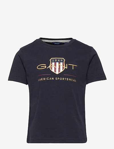 ARCHIVE SHIELD SS T-SHIRT - t-shirt met korte mouwen met een patroon - evening blue