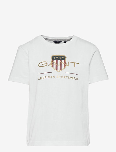 ARCHIVE SHIELD SS T-SHIRT - apdrukāts t-krekls ar īsām piedurknēm - white