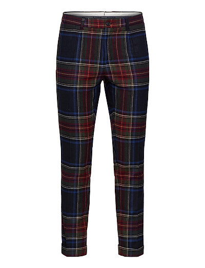 GANT D2. Slim Pleated Tartan Pant 
